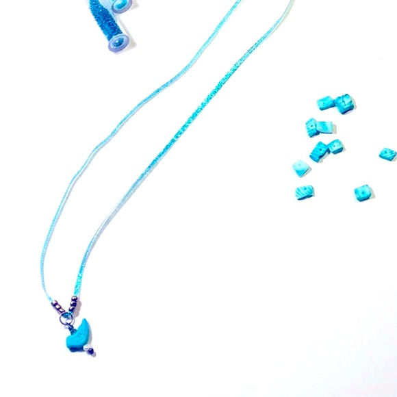 Handmade Baby Bluebird Necklace - Picture 1 of 3